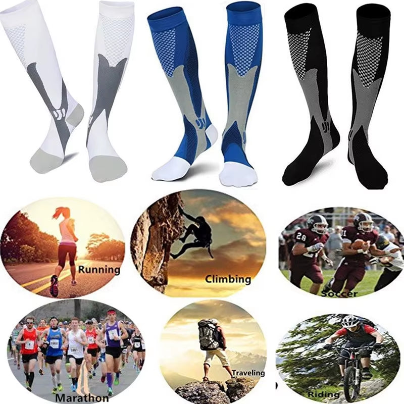 Medical Sport Compression Socks Men and Women 20-30Mmhg Run Nurse Socks for Varicose Veins Running Cycling Travel Socks