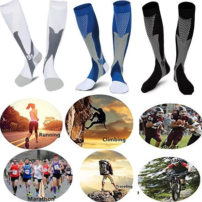 Medical Sport Compression Socks Men and Women 20-30Mmhg Run Nurse Socks for Varicose Veins Running Cycling Travel Socks